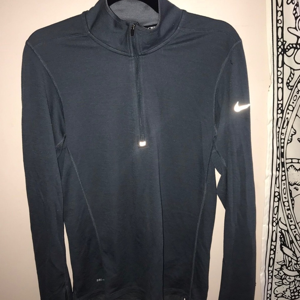 Nike half zip dri fit running jacket (reflective)